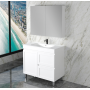 Mia 900 Matte White Free Standing Vanities Cabinet Only